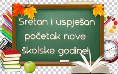 OBAVIJEST ZA POČETAK NOVE ŠKOLSKE GODINE